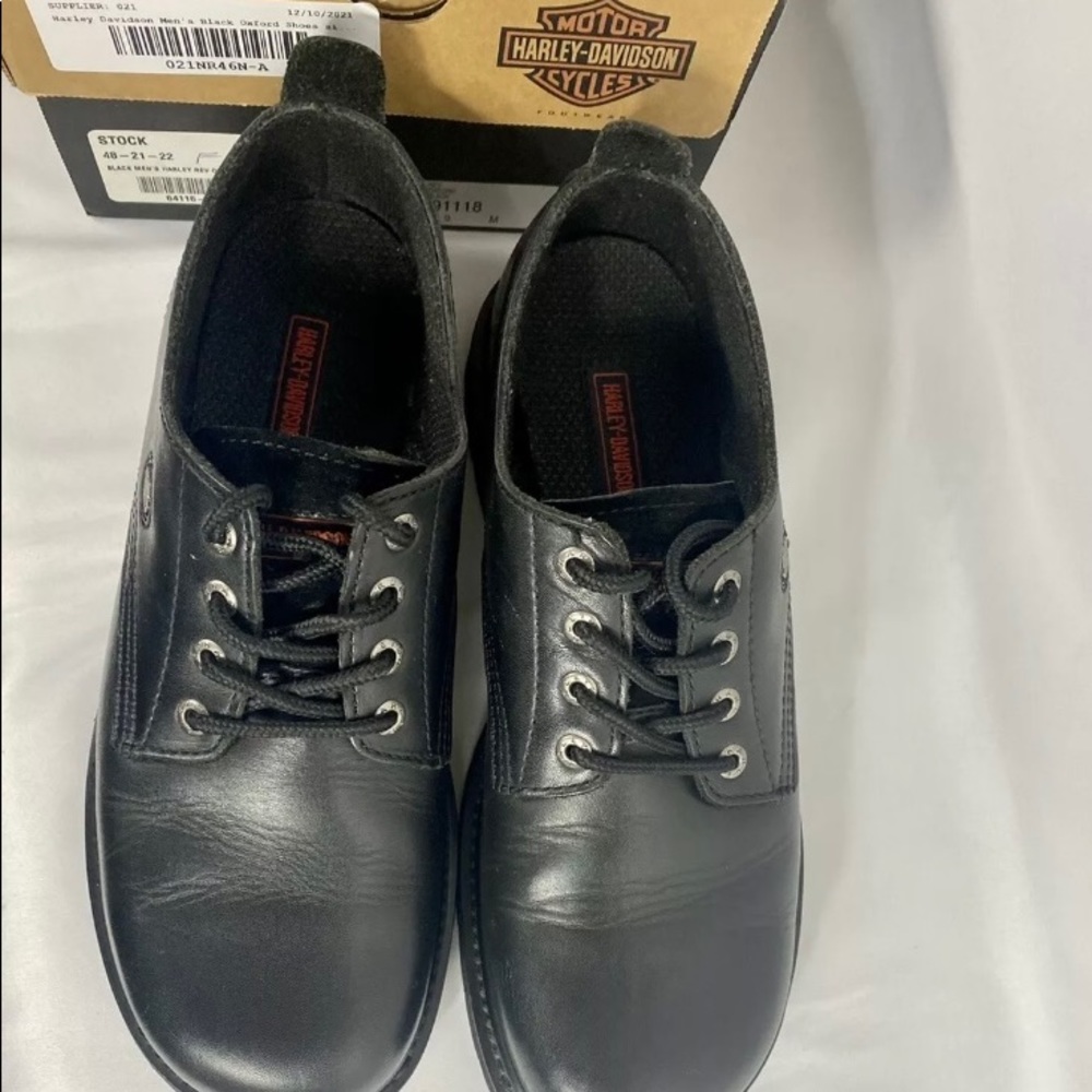 MEN'S BLACK MEN’S OXFORD - HARLEY-DAVIDSON - 91118 Size 9